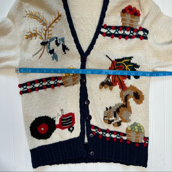 Marisa Christina Classics Fall Hand Knitted Button Down Sweater/ Cardigan - Picture 15 of 16